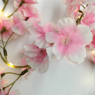 LED lyskæde med kirsebær blomster