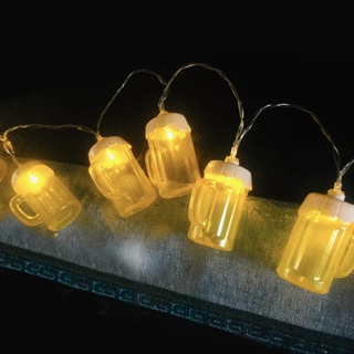 LED lyskæde med ølkrus