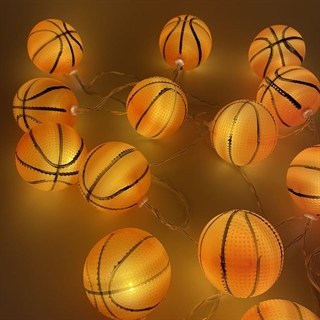LED lyskæde med basketbolde - 3 m 20 lys