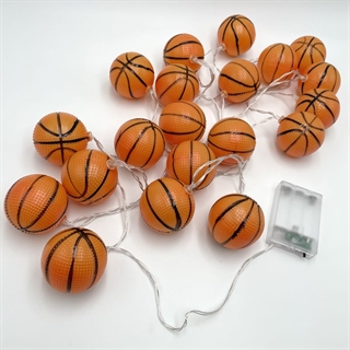 LED lyskæde med basketbolde - 3 m 20 lys