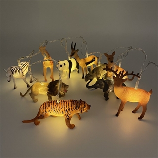 LED lyskæde med dyrerne - 1,5 m 10 lys