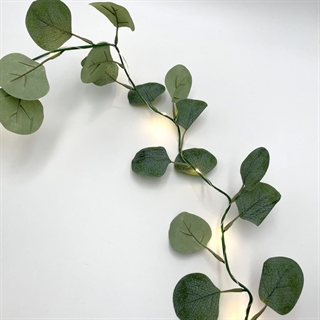 LED lyskæde med eukalyptus blade - 1,8 m 20 lys