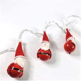 LED- lyskæde -med mini- Santa