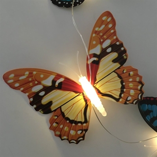 LED lyskæde med sommerfugle - 2 m 3 m 5 m
