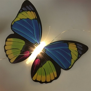 LED lyskæde med sommerfugle -  5 m 50 LED