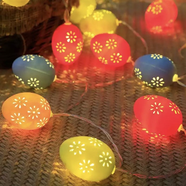 LED lyskæde med påskeæg