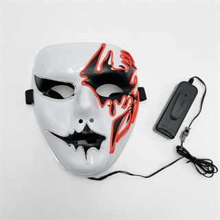 LED maske med rødt og blåt lys