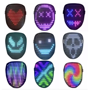 LED maske med 50 mønstre