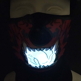LED musik aktiveret fest -maske