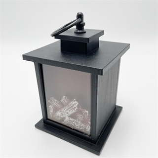 LED pejs med flammeeffekt - Højde 18 cm