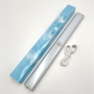 LED skabslampe med sensor - Genopladelig - 30 cm 40 lys