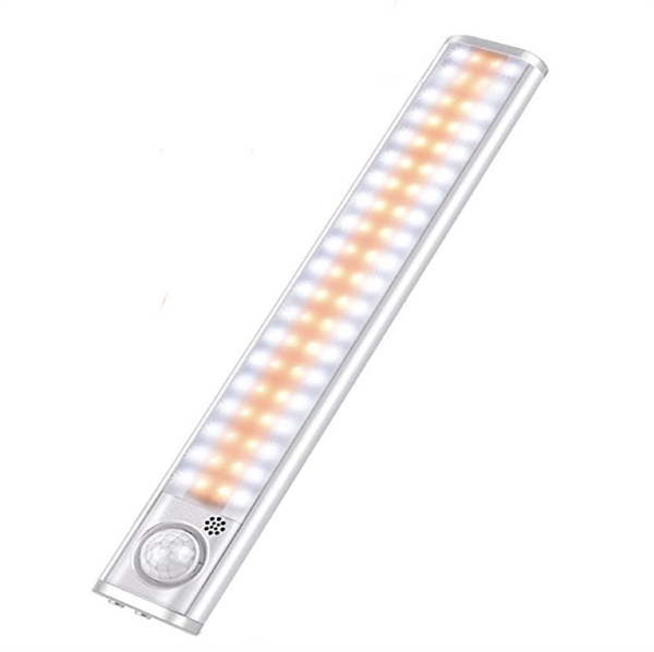 LED skabslampe med sensor - Genopladelig - 22 cm 80 lys