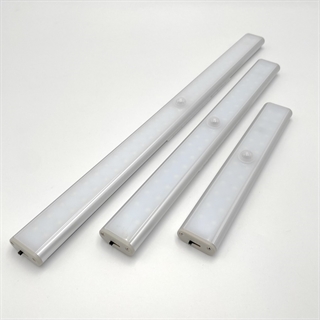 LED skabslampe med sensor - Genopladelig - 19 cm, 30 cm, 40 cm