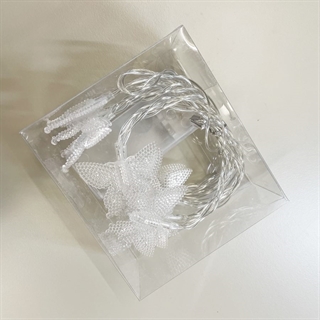 LED sommerfugl lyskæde med lilla lys – 1,5 m 10 LED