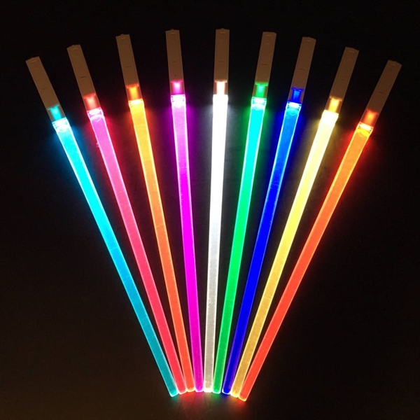 LED spisepinde - 9 lysfarver - 2 stk./sæt