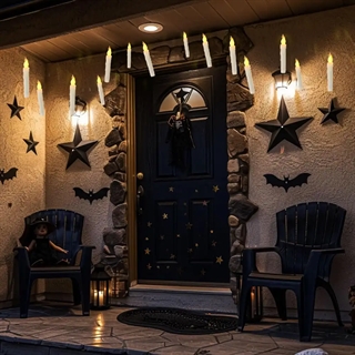 LED stearinlys - LED Taper Candles med 10-knappers fjernbetjening - dæmpbar -6 stk.