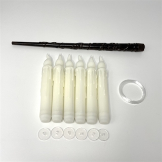 LED stearinlys - LED Taper Candles med tryllestav fjernbetjening - 6 stk.