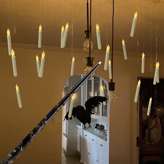 LED stearinlys - LED Taper Candles med tryllestav fjernbetjening 