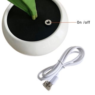 LED tulip bordlampe - Genopladelig - Dæmpbar