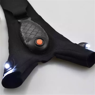 LED handsker med hvidt lys - Genopladelig