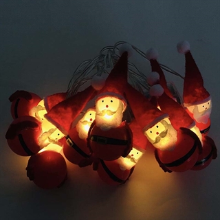 LED lyskæde med mini Santa