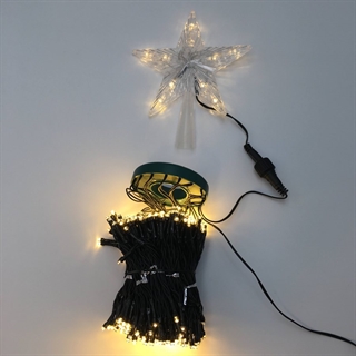 LED lyskæde til juletræspynt - Til indendørs eller udendørs brug