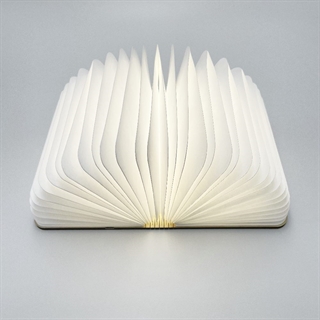 LED-boglampe med varmt hvidt lys - Genopladelig - Størrelse: M