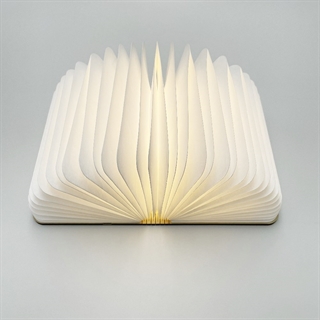 LED-boglampe med varmt hvidt lys - Genopladelig - Størrelse: M