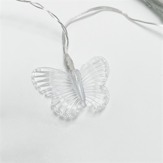 LED lyskæde med sommerfugle