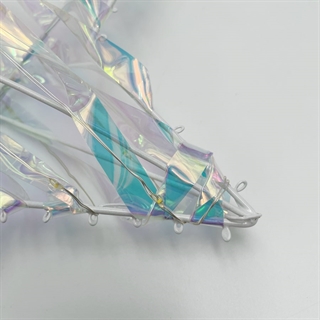 LED topstjerne til juletræ med regnbueeffekt