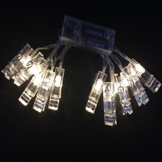 LED lyskæder med klemmer