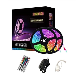 LED lightstrip 10 meter med 44 knapper fjernbetjening