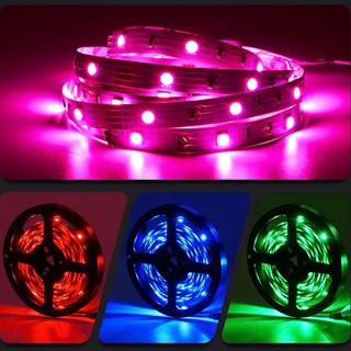 LED strip med RGB farver