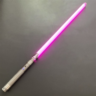 Lyssværd med farverige lys- og lydeffekter - Genopladeligt - Grå håndtag - 20 lyseffekter