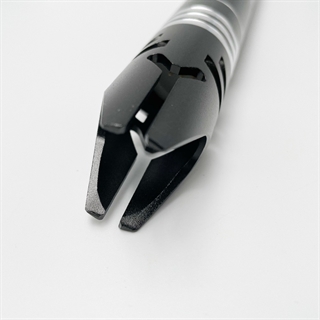 Lyssværd med farverige lys- og lydeffekter - Genopladeligt - Sort håndtag-stil 5