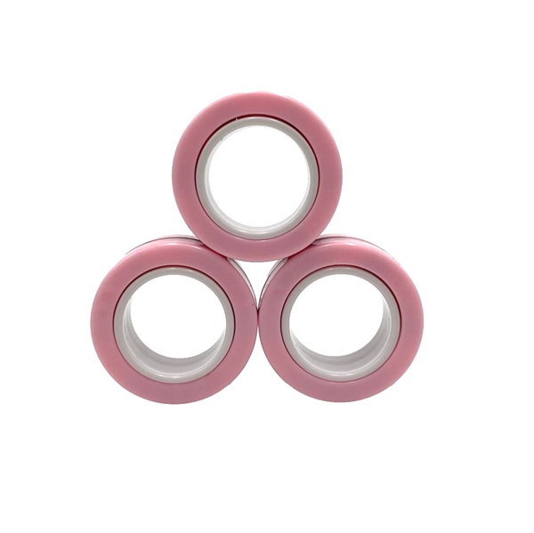 Magnetisk fidget spinner - 3 stk per sæt - Lyserød