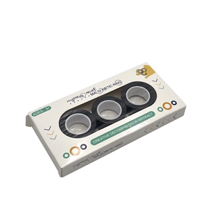 Magnetisk fidget spinner - 3 stk per sæt - Sort