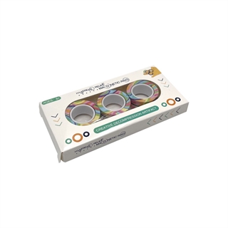 Magnetisk fidget spinner - 3 stk per sæt - Farverig