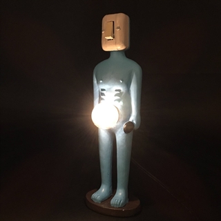 Mand figur lampe - E 12