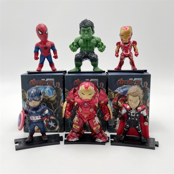 Marvel Avengers figurer - 6 forskellige heroiske roller