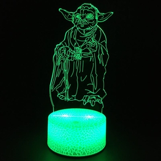 Master Yoda 3D lampe