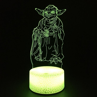 Master Yoda 3D lampe