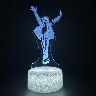 Michael Jackson action figur 3D lampe