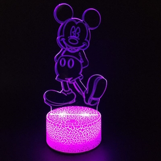 Mickey Mouse 3D lampe- Natlampe
