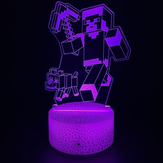 Minecraft 3D lampe 