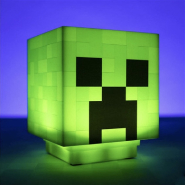 Minecraft Creeper lampe med lyd 