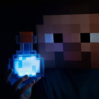 Minecraft potion flaske lampe - Farveændrende lys