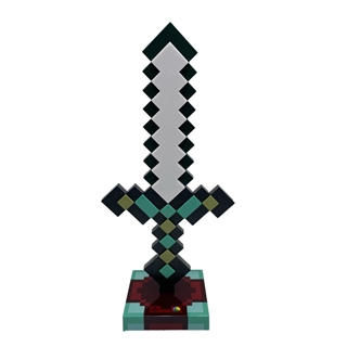 Pixel diamantsværd natlampe - RGB farveskift - USB-genopladelig