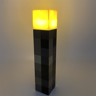 Minecraft torch lampe - Lydaktiveret - Genopladelig 