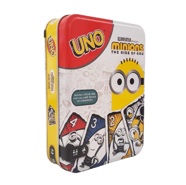 Minions UNO kortspil med jernboks